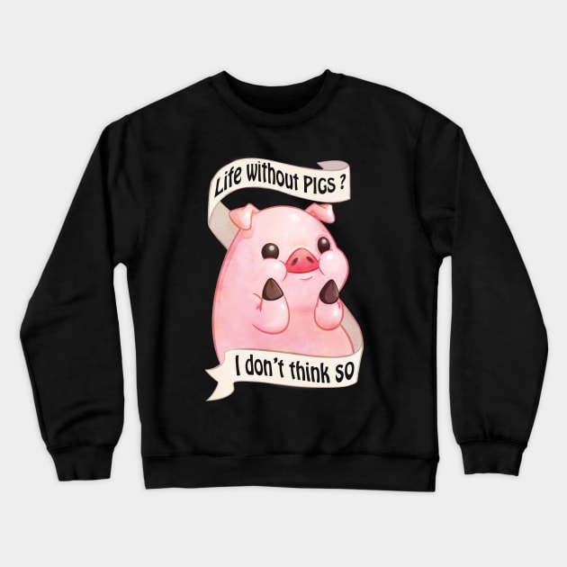 Cute Pink Pig Design. Crewneck Sweatshirt by tonydale